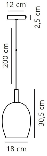 Nordlux - Κρεμαστό φωτιστικό οροφής UMA 1xE27/40W/230V