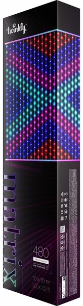 Twinkly TWW480STP-TEU - LED RGB Dimming Χριστουγεννιάτικα λαμπάκια κουρτίνα LED 1x1m Wi-Fi