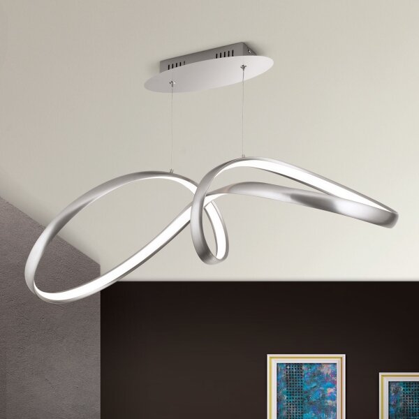 Orion HL 6-1663 - Led Dimmable κρεμαστό φωτιστικό οροφής CIRCUS LED/36W/230V ασημί