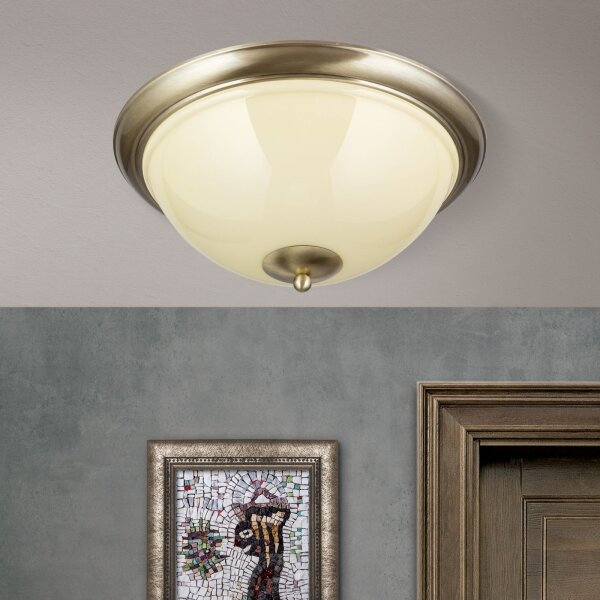 Orion DL 7-677/50-Φωτιστικό οροφής AUSTRIAN OLD LAMP 3xE27/60W/230V μπρονζέ/μπεζ