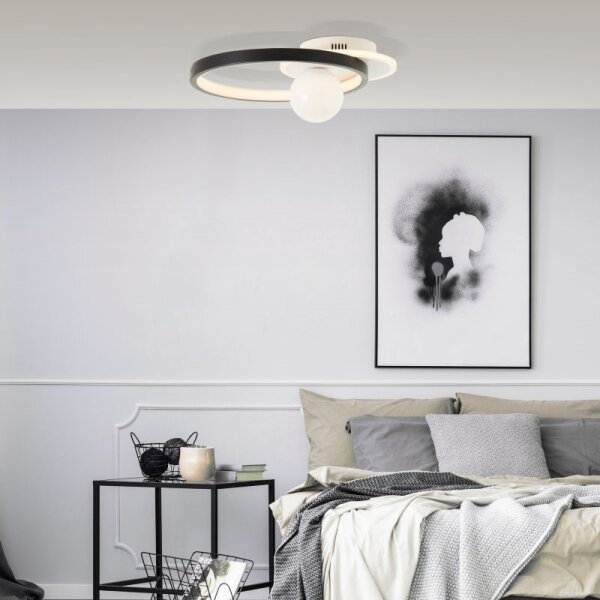 Brilliant - LED Dimmable φωτιστικό οροφής ATLANTA LED/24W/230V μαύρο/λευκό