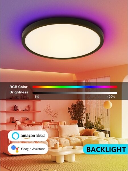 Immax NEO 07170-B60 - LED RGB Φωτιστικό dimming TUDO 65W/230V Wi-Fi Tuya + RC