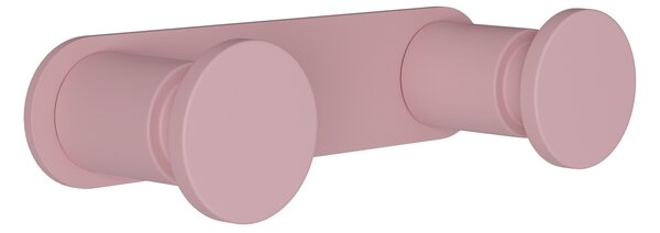 Κρεμάστρα Τοίχου 2 Θέσεων Ανοξείδωτη Matt Pink Pam & Co 12x3,5x2,5εκ. 70-303