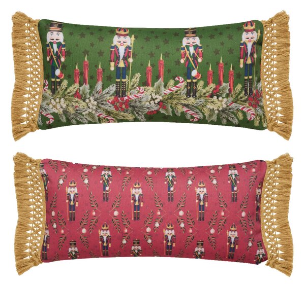 Χριστουγεννιάτικο Μαξιλάρι 2 Όψεων (30x60) Kentia Loft Snow 255