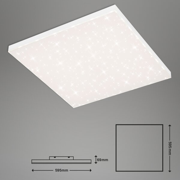 Briloner 7381-216 - LED Dimmable φωτιστικό οροφής FRAMELESS LED/38W/230V + RC