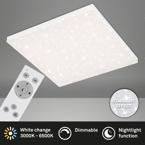 Briloner 7381-216 - LED Dimmable φωτιστικό οροφής FRAMELESS LED/38W/230V + RC