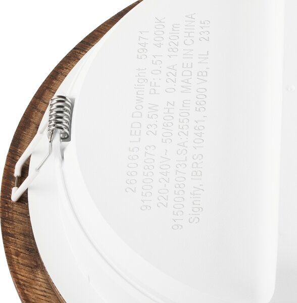 Χωνευτό Φωτιστικό LED WOODY SPOT LED/23,5W/230V 4000K κεράσι ø 23,5 cm