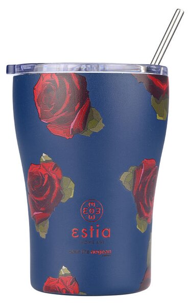 Θερμός-Ποτήρι Ανοξείδωτο Electric Roses Save The Aegean Estia 350ml-9x13εκ. 01-22969