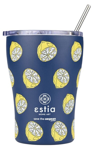 ESTIA ΘΕΡΜΟΣ COFFEE MUG SAVE THE AEGEAN 350ml CITRUS INFUSION