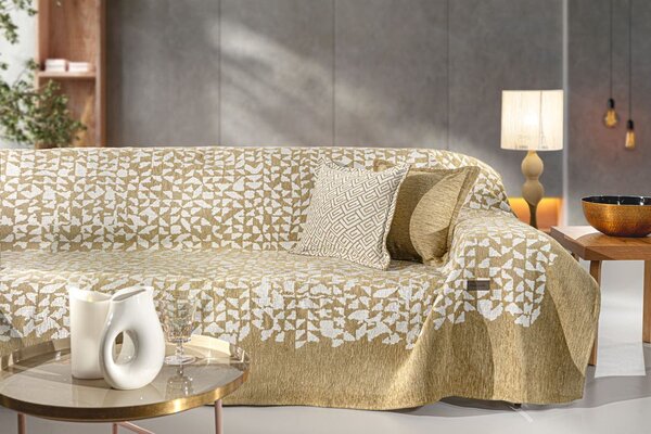 Ριχτάρι Διθέσιος Polycotton Chenille Duomo Golden 180x250εκ. Guy Laroche