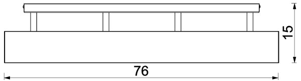 Πλαφονιέρα οροφής MAISON 4xGU10/8W/230V καφέ/δρυς