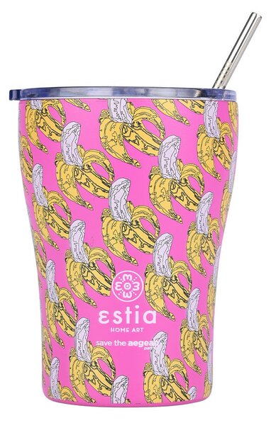 ESTIA ΘΕΡΜΟΣ COFFEE MUG SAVE THE AEGEAN 350ml BANANA SWIRL