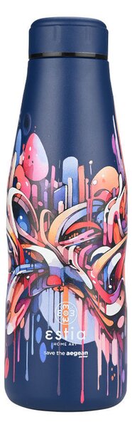 Θερμός-Μπουκάλι Ανοξείδωτο Flask Vibrant Vortex Save The Aegean Estia 500ml-7x7x22,3εκ. 01-22075