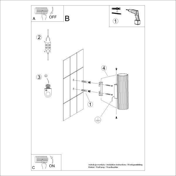 Sollux SL.1655 - Φωτιστικό τοίχου KARBON 2xGU10/10W/230V κόκκινο