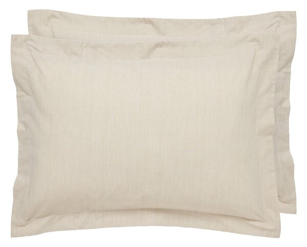 Ζεύγος Μαξιλαροθήκες Oxford (50x70) Das Home Casual Prints 5446 Beige