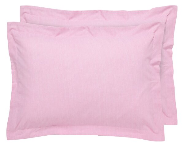 Ζεύγος Μαξιλαροθήκες Oxford (50x70) Das Home Casual Prints 5450 Pink