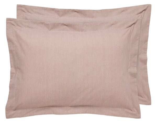 Ζεύγος Μαξιλαροθήκες Oxford (50x70) Das Home Casual Prints 5448 Mocha