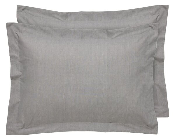 Ζεύγος Μαξιλαροθήκες Oxford (50x70) Das Home Casual Prints 5452 Grey