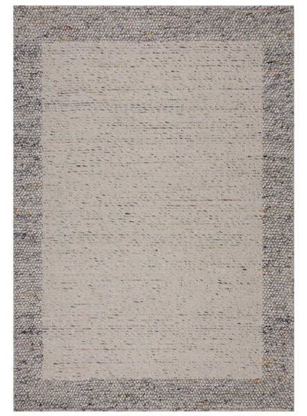 Χαλί Bobble Wool Border Μπλε 120X170 cm, Flair Rugs
