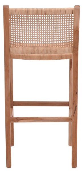 Σκαμπό μπαρ Sponze Boho Pako World Φυσικό 40x47x89 cm