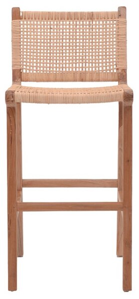 Σκαμπό μπαρ Sponze Boho Pako World Φυσικό 40x47x89 cm
