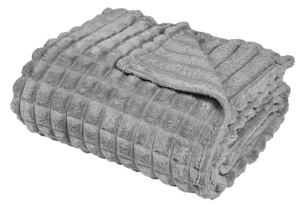 Κουβέρτα Fleece Μονή (160x220) Das Home 1389 Grey