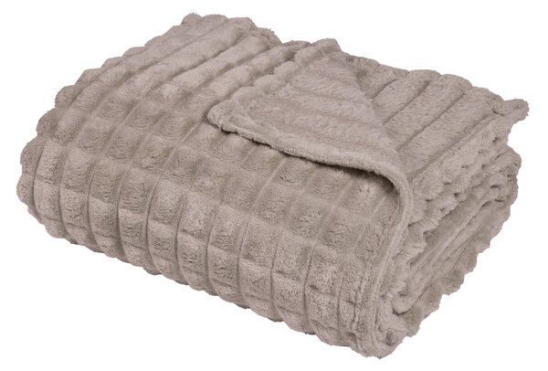 Κουβέρτα Fleece Μονή (160x220) Das Home 1387 Taupe