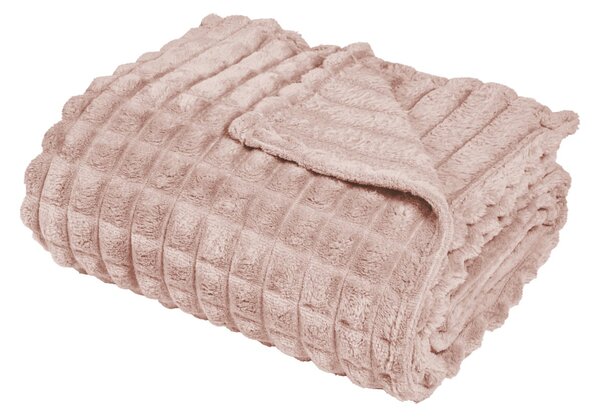 Κουβέρτα Fleece Μονή (160x220) Das Home 1388 Nude