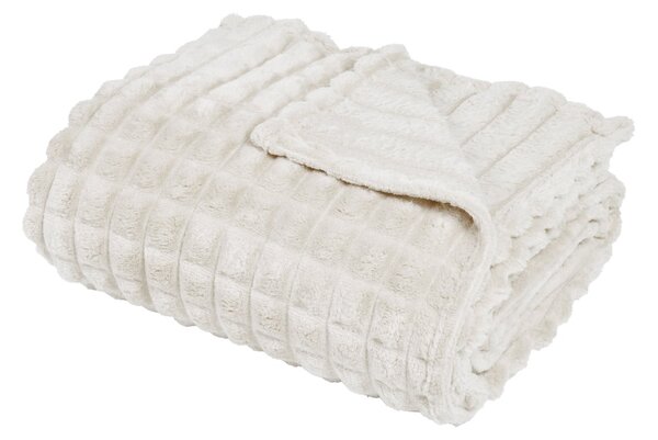 Κουβέρτα Fleece Μονή (160x220) Das Home 1386 White