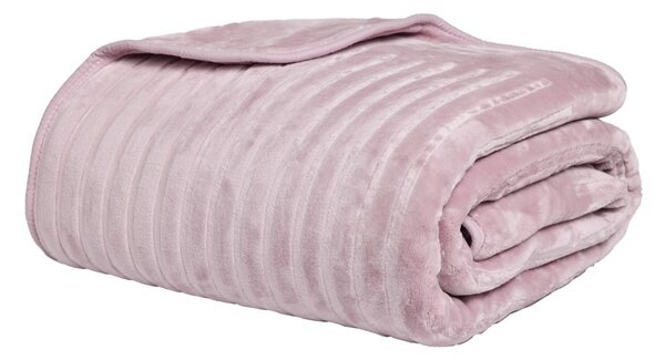 Κουβέρτα Βελουτέ Μονή (160x240) Das Home 1383 Dusty Pink