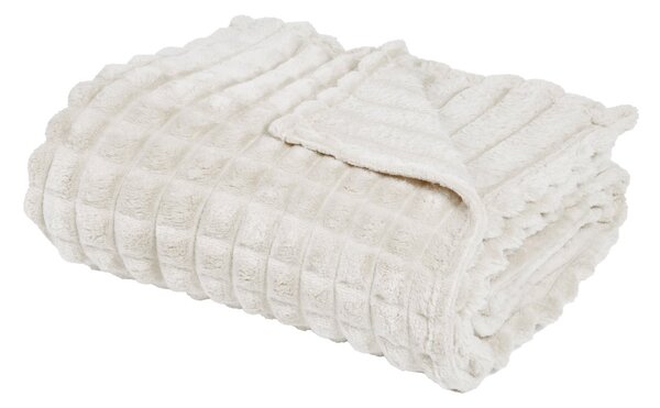 Κουβέρτα Καναπέ Fleece (130x170) Das Home 1386 White
