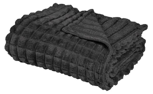 Κουβέρτα Καναπέ Fleece (130x170) Das Home 1390 Dark Grey