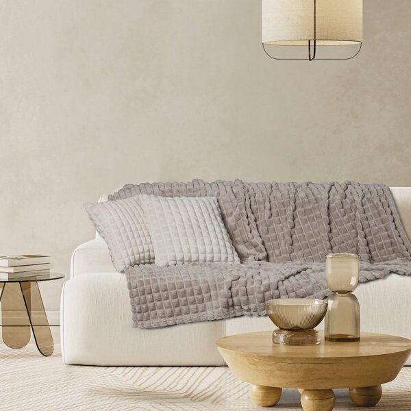 Κουβέρτα Καναπέ Fleece (130x170) Das Home 1387 Taupe