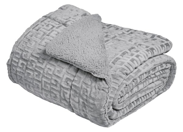 Κουβερτοπάπλωμα Μονό (160x220) Das Home Sherpa 1392 Grey