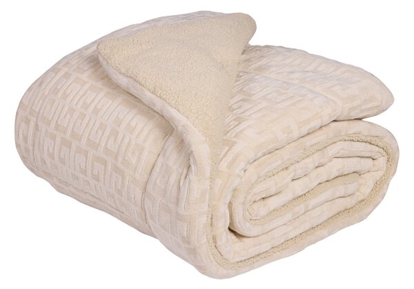 Κουβερτοπάπλωμα Μονό (160x220) Das Home Sherpa 1394 Beige