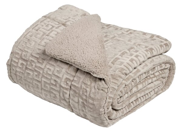 Κουβερτοπάπλωμα Μονό (160x220) Das Home Sherpa 1393 Taupe