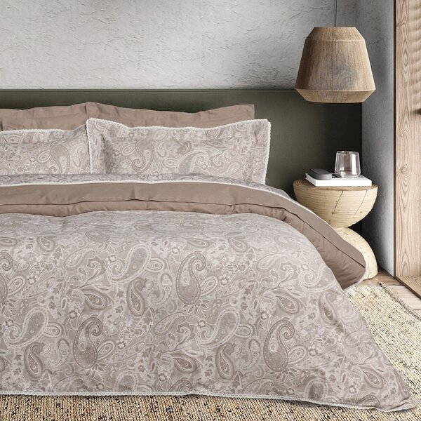 Πάπλωμα Υπέρδιπλο (220x240) 2 Όψεων Das Home Prestige 1732 Taupe