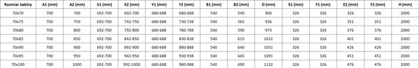 Mexen Lunar-F Διπλή αναδιπλούμενη καμπίνα ντους 70 x 70 cm, διάφανη, χρωμίου