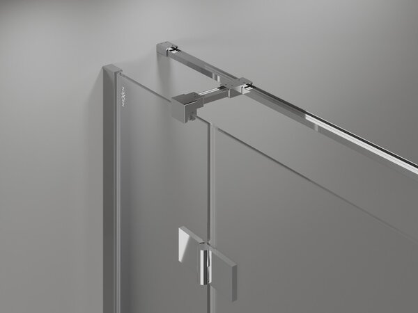 Mexen Mist-H T ντουζιέρα ανοιγόμενη δεξιά 110 x 80 cm, διάφανη, χρώμιο