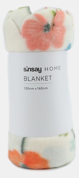 Sinsay - Κουβέρτα με λουλούδια - πολυχρωμο