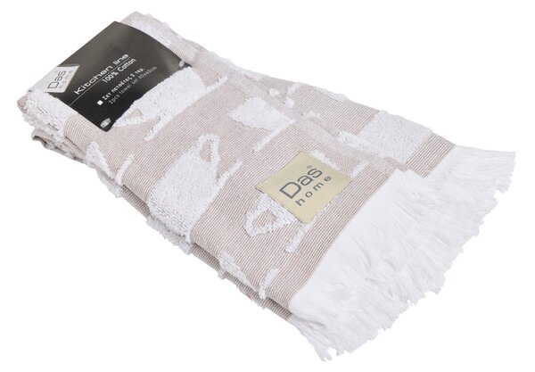 Ποτηρόπανα (Σετ 2τμχ) Das Home 0902 Brown