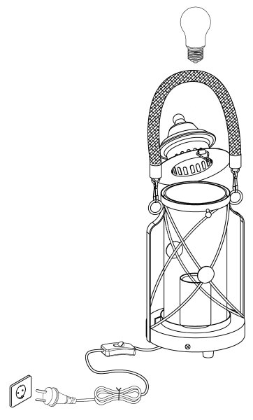 Eglo 49283 - Επιτραπέζια λάμπα BRADFORD 1xE27/60W/230V