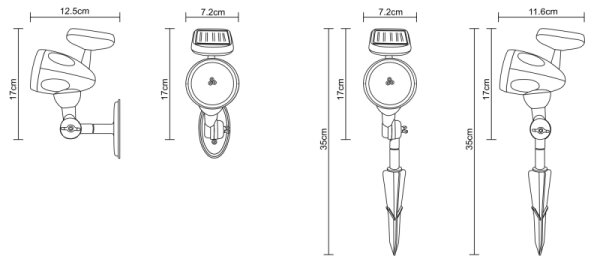 Globo 33026 - Ηλιακό φωτιστικό LED 3xLED/0,06W IP44