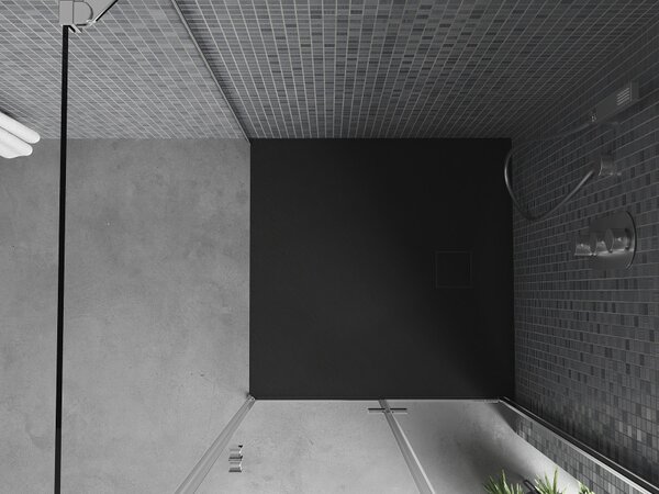Mexen Bert τετράγωνη ντουζιέρα SMC 90 x 90 cm, μαύρη - 4K709090