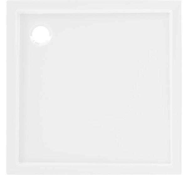Mexen Flow τετράγωνο ντουζιέρα slim 90 x 90 cm, λευκό γυαλιστερό - 46S109090