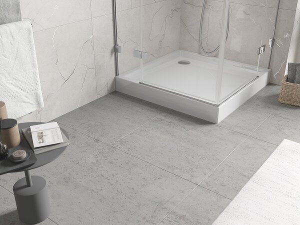 Mexen Flow+ τετράγωνη ντουζιέρα 80 x 80 εκ., λευκή γυαλιστερή - 46S108080H