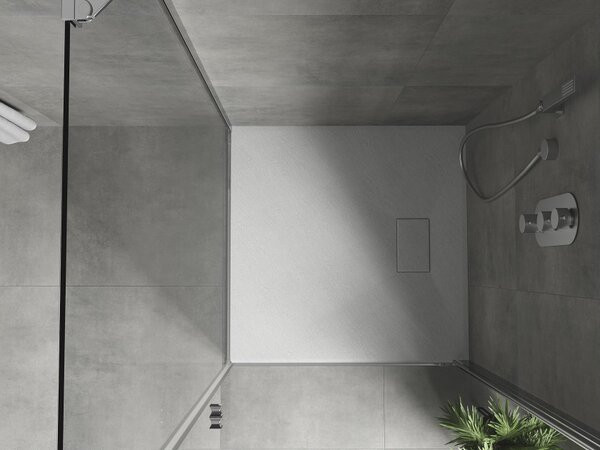 Mexen Hugo τετράγωνη ντουζιέρα SMC 70 x 70 cm, λευκή - 42107070