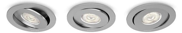 Philips 59183/48/16 - ΣΕΤ 3x Χωνευτά φωτιστικά οροφής LED ASTEROPE LED/4,5W/230V