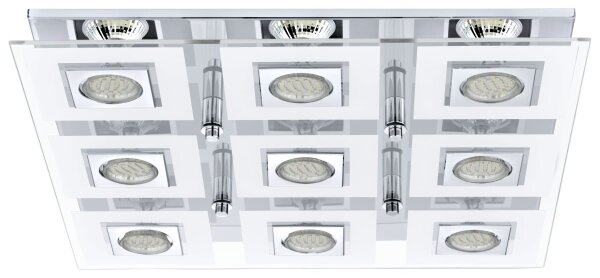 Eglo 92877 - Φως οροφής LED CABO 9xGU10/3W/230V