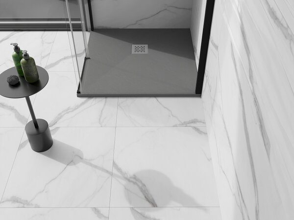 Mexen Stone+ τετράγωνη σύνθετη βάση ντους 80 x 80 cm, γκρι-σκυρόδεμα - 44618080